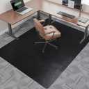 Office Chair Mat for Carpet, tixpol 46" x 60" Large Chair Mat for Carpeted Floors, Non-Slip Carpet Protector Mat with Spikes, Heavy-Duty Under Desk Floor Mat for Home Office Use (Black)