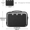 Enamel Pin Display Pages Pin Carrying Case, Pins Collection Storage Organizer Case, Travel Brooch Pin Display Bag (Pins Not Included)