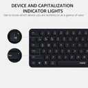 Rapoo Wireless Keyboard and Mouse Combo, Blade-Series E9310M 99-Key Ultra-Thin Keyboard and M300G Silent Mouse, Support 4 Devices, Quiet, Compact, Battery Powered, for Windows/Mac/Linux/Chrome