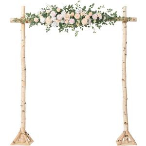 Ling's moment Wedding Arch Flowers - 6.5FT Floral Garland for Ceremony Arbor Backdrop Decoration - Artificial Rose Floral Swag for Sweetheart Table Birthday Party, Baby Shower, Blush Pink