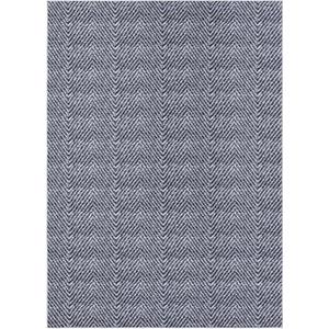 Printed Area Rug with Realistic Braided Texture  Machine Washable, Non-Slip Indoor Carpet for Living Room, Bedroom & Durable Home Decor (8' x 10' (Rectangular), Blue)