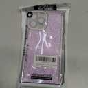 Owncase for iPhone 13 Pro Max Case Glitter, Crystal Diamonds Shiny Bling Sparkly Electroplated Edge Shockproof Soft TPU Bumper Phone Case for Women Girls, Silver