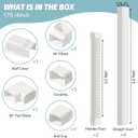 Mini Split Line Set Covers, 4" 17 ft AC Line Hide Cover Kits for Outdoor