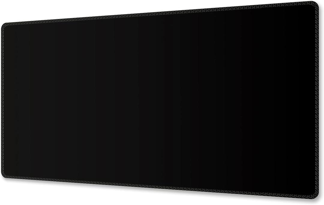 Meffort Inc XXL Mouse Pad Thick Water Resistance Desk Mat with Non-Slip Rubber Pad for Home Office & Gaming (31.5 x 15.7 Inch, Black)