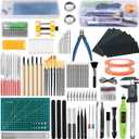 Gundam Tool Kit, 192 Pcs Professional Model Tool Kit for Gundam, Modeling Tools for Models with Decals Sticker Operated Box, Model Building Tools Hobby Tools Craft Set for Repairing Fixing Painting