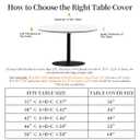 COTAIL Round Tablecloth with Elastic Edge, 36-60Inch Waterproof Table Cloth for Dinner, Outdoor, Picnic, 36inch, Cherry and Blueberry
