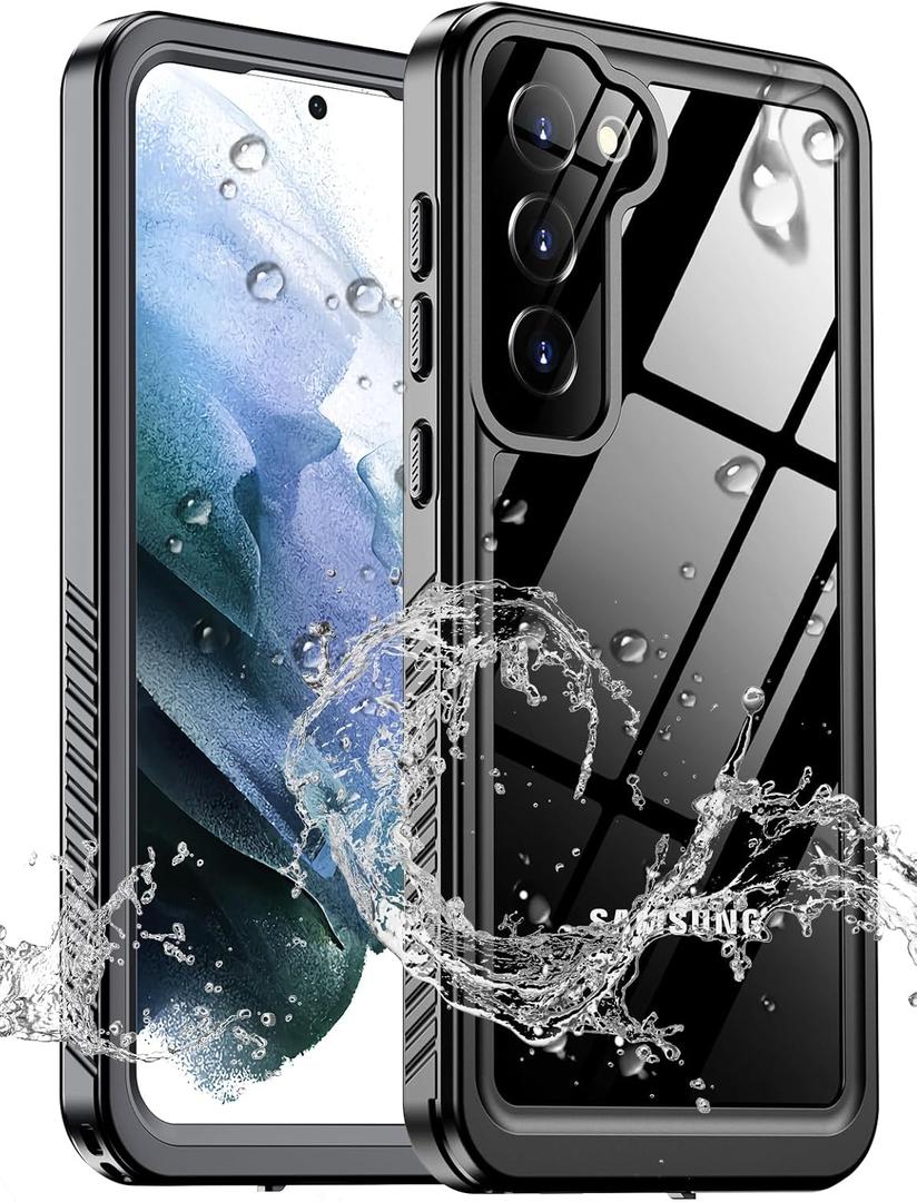MOZOTER for Samsung Galaxy S21 Plus Case Waterproof,[IPX8 Underwater Case][Full Body Shockproof & Military Dropproof] Clear Sound Quality Built-in Screen Protector for Samsung S21 Plus 6.7 inch-Black