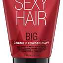 SexyHair Big Creme 2 Powder Play All Over Volumizer and Texturizer, 3.4 Oz | Up to 100% More Volume | Creme to Powder Formula | All Hair Types
