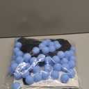 28 Pcs Balls Table Tennis Balls 40mm Color Plastic Balls Bulk Washable Small Game Balls for Party Decoration Handcrafted Art Carnival Pool Games (Light Blue)