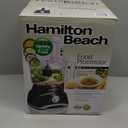 Hamilton Beach 8 Cup Food Processor - Black 70740: 450W, 2 Speeds, Pulse, Large Feed Tube, Reversible Disc, Dishwasher-Safe