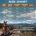 AUROTH Tactical Harness for Large Dogs No Pull Adjustable Pet Harness Reflective Working Training Easy Control Military Service Pet Vest Army Yellow XL (XL(Neck:20-31",Chest:26-42"),75-135 lbs)