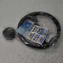 12.5 Inch Boat Steering Wheel with 3/4 Axle Marine Steering Wheel Adapter, Yachts, Pontoon Boats (Gray)