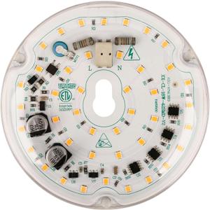 SATZOL 4" 18W Ceiling Fan Light Replacement - Daylight White 6000K, 120V 1800LM 90Ra Dimmable LED Kit, Retrofit for Flush Mount Ceiling Fan and Lights