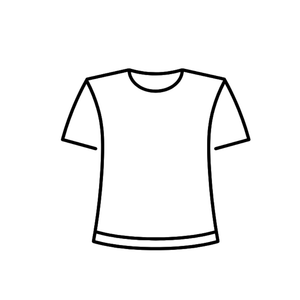 T-Shirt (Black), M, 2 Pack