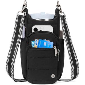 Telena Water Bottle Holder with Strap RFID Crossbody Bags for Women for Walking, Hiking, Cycling