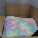 Ophanie Rainbow Colorful Rugs for Living Room 5x8, Unicorn Fluffy Shag Fuzzy Plush Soft Carpets, Floor Shaggy Area Rugs for Bedroom, Carpet for Kids Girls Dorm Nursery Home Decor Aesthetic