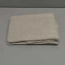meadow park Stone Washed French Linen European Pillow Shams, Set of 2 Pieces, 26 inches x 26 inches Square Euro Sham, Super Soft, 1.5 inches Flange, Natural Herringbone