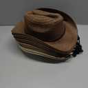 Zhanmai 18 Set Cowboy Hats and Bandanas Set - Straw Hats, Western Bandanas, Party Cowboy Costume Accessories