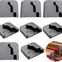8 Pcs Cushion Clamp Pads Rubber Non Slip Jaw Workbench Protective Pads Anti Scratch Cushion for Woodworking and Metalworking, Black