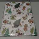 Febbleshow Funny Christmas Wrapping Paper for Boys Girls Kids - Xmas Gift Wrap with Green Monster, Trees, Snowflakes & Presents - 4 Jumbo Sheets, 28" x 40" Each (32 sq. ft ttl), Easy to Store