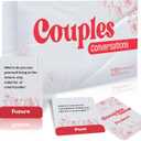 Couples Conversations Card Game Stocking Stuffer for Boyfriend or Girlfriend | Questions About Past, Present, and Future