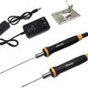 Foam Cutter Hot Wire Electric Styrofoam Cutting Pen Tool | Higher Temperature | 2 Needle | Heat-Insulated Handle | for Eva Foam Board