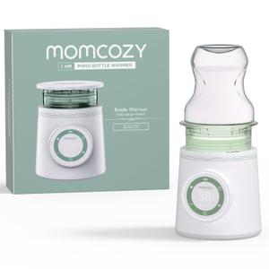 Momcozy Portable Bottle Warmer for Travel, Double Leak-Proof Travel Bottle Warmer with Fast Heating, Safety Material Baby Bottle Warmer for Dr. Brown, Philips Avent, Medela, Tommee Tippee, Comotomo (Green)