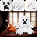 Halloween Ghost Plush - 9.8 Inch Soft Ghost Stuffed Animal for Halloween Decoration, Party Decor for Kids and Adults Party Gift