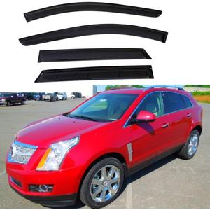 4pcs Side Window Deflectors for Cadillac SRX 10-16 Outside Mount CL4P01