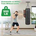 SELEWARE 360° Rotation Heavy Bag Hanger, Punching Bag Ceiling & Beam Mount | 1000LB Capacity Heavy Duty Boxing Bag Holder with Stainless Steel Chain & Snap Hooks for Boxing, MMA, Muay Thai, Home Gym