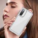 Starhemei for Galaxy A17 5G Case, Screen Protector, PC Back&TPU Bumper Soft Cover Shockproof Protective for Women Girls Slim Fit Flower Cover for Samsung Galaxy A17 5G 2025 (Clear)