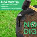 3-Inch x 100 FT Landscape Edging Border Kit with 150 Stakes, Plastic Garden Edging Border, Flexible No Dig Lawn Edging Border for Garden Flower Beds Yard Pathway Paver (Black)