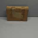 Drink Table, Small Pedestal Side Table, Round Cocktail Table, End Table with Metal Base, for Small Spaces, Marble Black