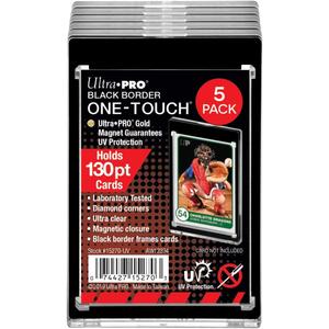 Ultra Pro 15270-130PT Black Border UV One-Touch Magnetic Holder (5 Count Retail Pack)