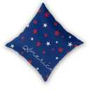 4th of July Pillow Covers 24 x 24 Inch Set Of 2, Patriotic Blue Background American Red White Stars Decorative Throw Pillows Linen Outdoor Independence Day Cushion Case For Bed Couch Sofa Home Decor
