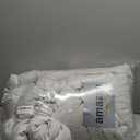 Andency Light Grey King Size Comforter Set, 3 Piece Gray Pinch Pleat Fluffy Lightweight Bedding Set, All Season Soft Microfiber Bed Set (King (104"x90"))