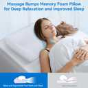 Cervical Neck Pillow for Pain Relief- Queen Size Adjustable Cooling Pillow for Sleeping, Memory Foam Pillows for Neck Shoulder, Ergonomic Contour Bed Pillow for Side, Stomach & Back Sleepers