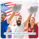 Jerify 150 Pcs Cheerleading Pom Poms Bulk Metallic Foil Cheerleader Pom Poms with Baton Handle Plastic Cheer Pompom Cheering Hand Flowers for Game Sports Squads Dance Party Basketball (Silver)