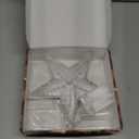 Christmas Tree Topper Star Warm White Light Christmas Tree Decor for Christmas Holiday Home Fit for General Size Xmas Tree, 8.7 Inch