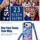 TORRAS Soccer Ostand Q3 Air iPhone 17 Pro Max Case with 360 Magnetic Stand, Fit for MagSafe, Mil-Grade Drop Tested, Soccer Fan Edition, Game Day Ready, World Cup Inspired, Starlight Blue