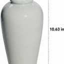 Large Modern Farmhouse Vase for Centerpieces, 11 Inch Tall Ceramic Vase - Glazed Textured Pottery Vases Home Decor, Side Table, Kitchen, Living Room Decor, Entryway, Mantel Decorations