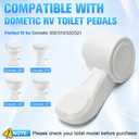 Xastro Upgraded RV Toilet Flush Pedal Replacement for Dometic 300/310/320/321 Foot Pedal Repair Complete Kit for Dometic RV/Camper Toilets