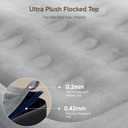 Air Mattress with Built-in Pump 18", Comfortable Self-Inflating Air Mattress with High-Speed Pump, Durable Blow Up Mattress Queen with Storage Bag for Guests (Dark Gray, 18" Queen)