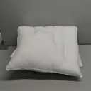 Pozino Flat Thin Pillows for Sleeping - Queen Size 1 Pack Slim Bed Pillows for Side Back Stomach Sleepers,2.5 inch Height Ultra Low Pillows,Down Alternative Filling (White)