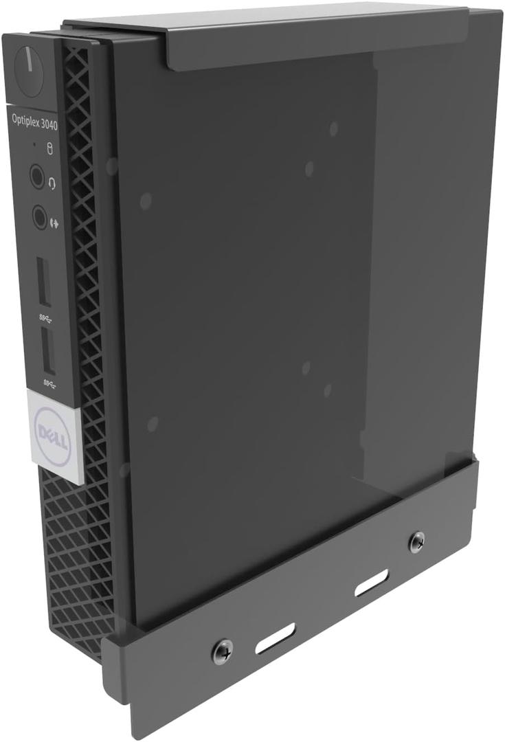 Mini PC Mount for Dell Micro, Wall, VESA, Under Desk Mount Compatible with Dell OptiPlex Micro Form Factor Case, Fits Dell MFF 7090 5070 3040, 3050, 3070, 3080, 5050, 5060 and More