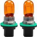 2PCS Park And Turn Signal Light Sockets & Bulbs Compatible with Dodge Dart 2013-2016,Turn Signal Lamp Holder and Bulb Kit Replace# 68186725AB L07442NALL