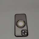 Misscase for iPhone 14 Magnetic Glitter Case Compatible with MagSafe,Full Protection Slim Shockproof Anti-Scratch Case with Camera Lens Protector Logo View Dust-Proof Net for Women Black