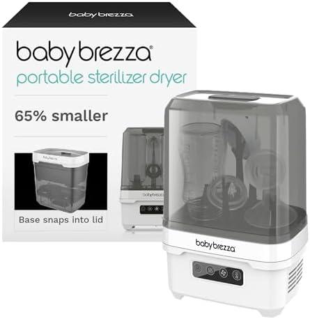 Baby Brezza Portable Baby Bottle Sterilizer Dryer for Travel - Mini Sterilizer Fits Bottles, Pump Parts and Accessories