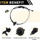 Automatic Transmission Gear Shifter Cable for Ford F-150 2000-2003 with 4R70W Automatic Transmissions Auto Trans Gear Shift Control Lever Cable Metal