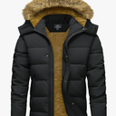 MAGCOMSEN Men's Winter Jacket Water Repellent Windproof Warm Thicken Fleece Lined Coat Warm Thicken Winter Parka Jacket XL